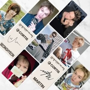 CORTIS '' Color Outside The Lines '' Çift Yön Baskılı Lomo Card Seti (55 Pcs)