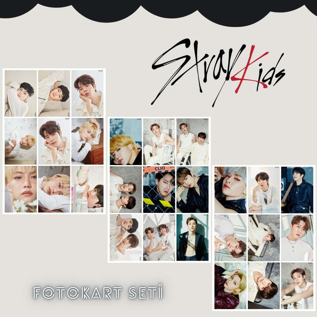 STRAY KIDS '' Magazine '' Fotokart Seti