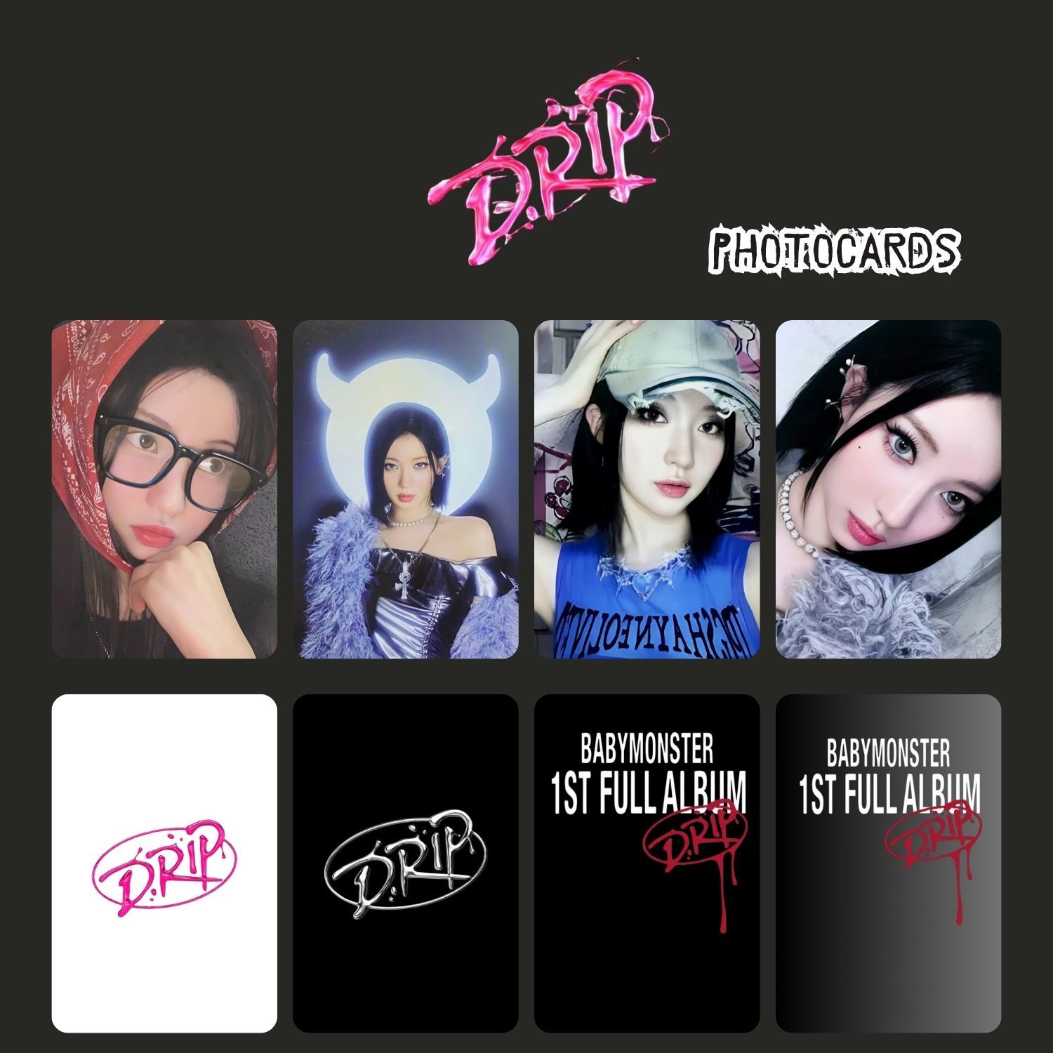 BABYMONSTER Asa '' Drip '' Photocards Set