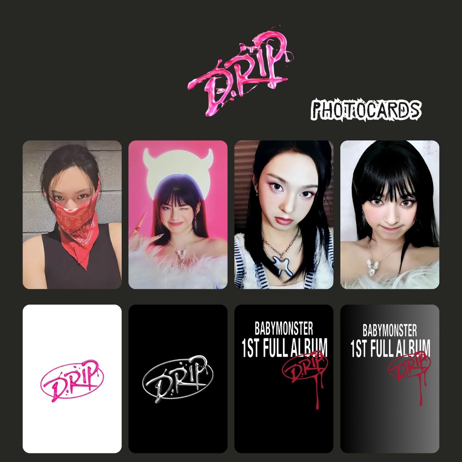 BABYMONSTER Chiquita '' Drip '' Photocards Set