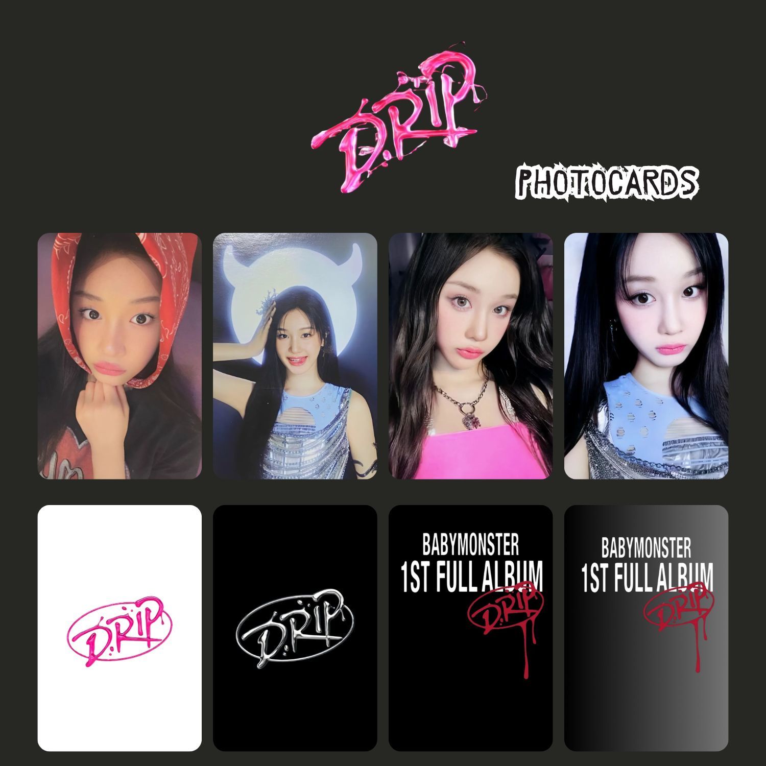 BABYMONSTER Pharita '' Drip '' Photocards Set