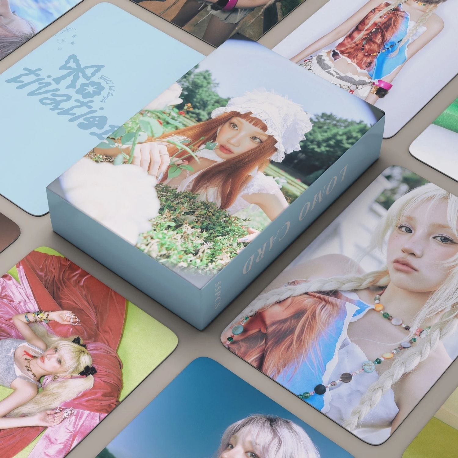 I-DLE  Yuqi '' Motivation '' Çift Yön Baskılı Lomo Card Seti (55 Pcs)