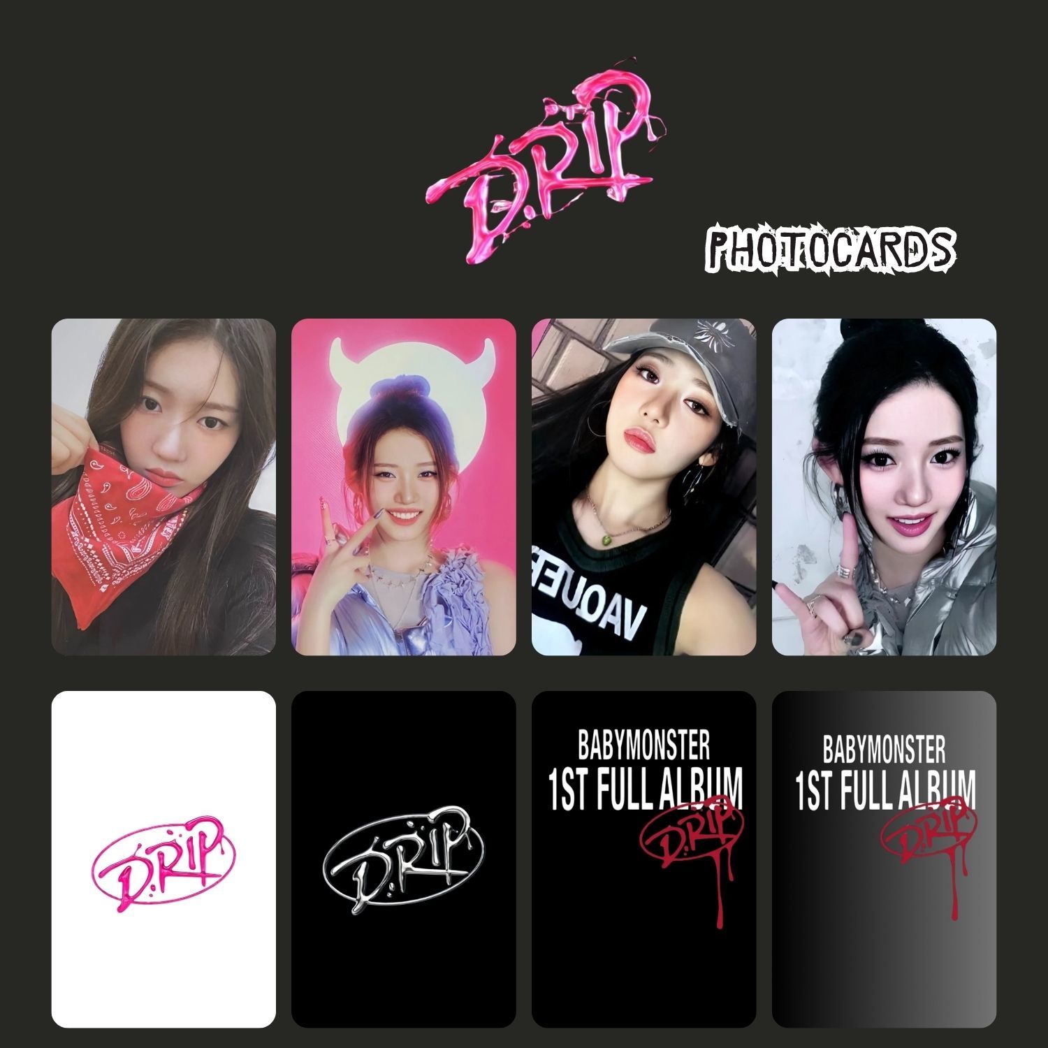BABYMONSTER Rora '' Drip '' Photocards Set