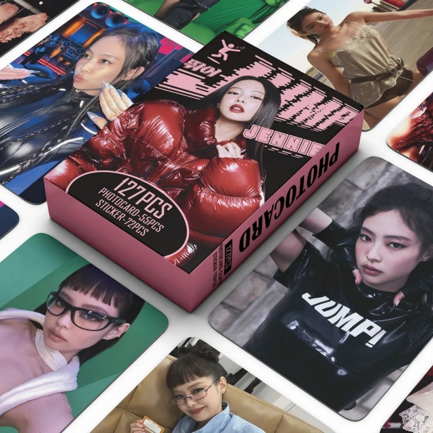 BLACKPINK Jennie '' JUMP '' Çift Yön Baskılı Lomo Card Seti