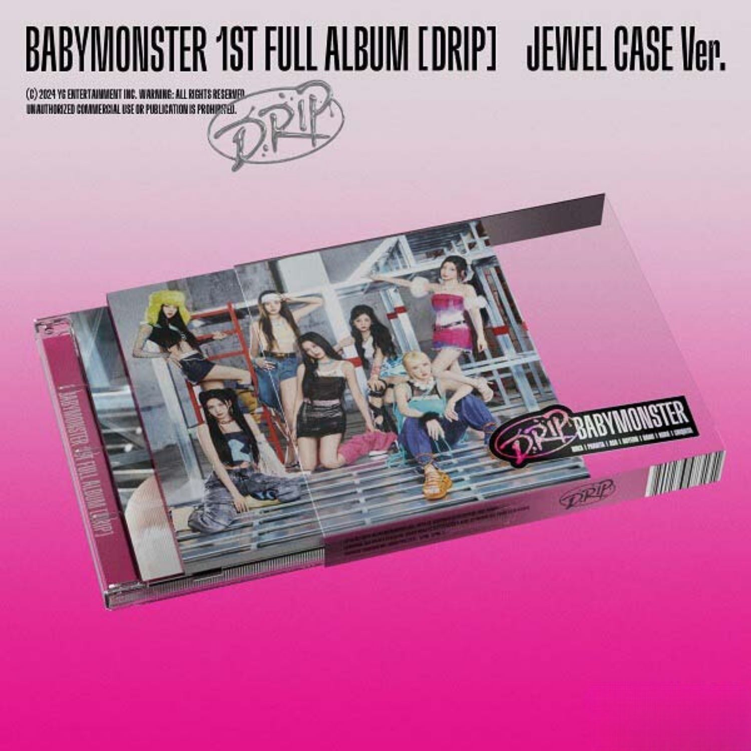 BABYMONSTER 1st FULL ALBUM – DRIP (JEWEL CASE Ver.)