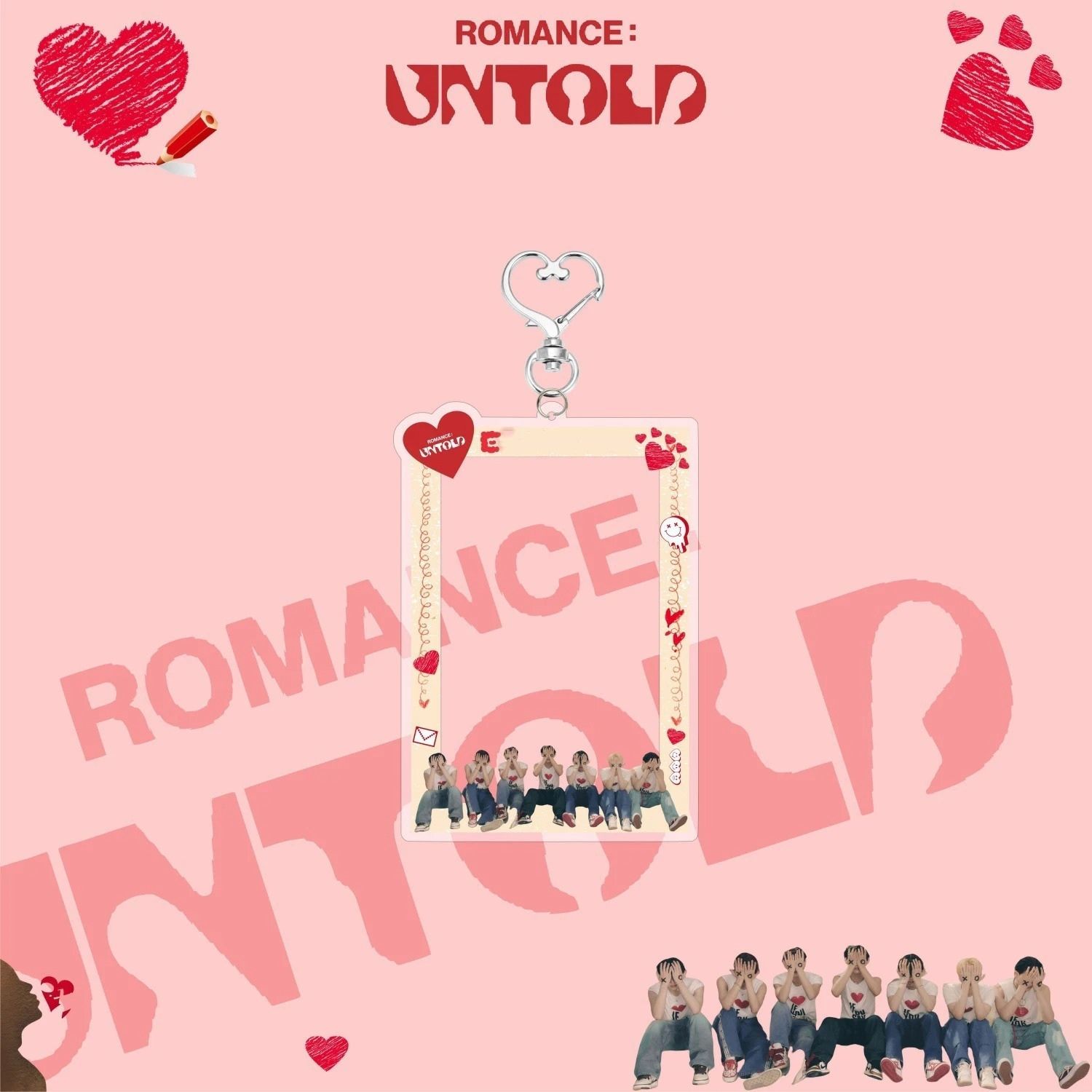 ENHYPEN '' ROMANCE : Untold '' Sert Kapak Card Holder/Anahtarlık GRUP