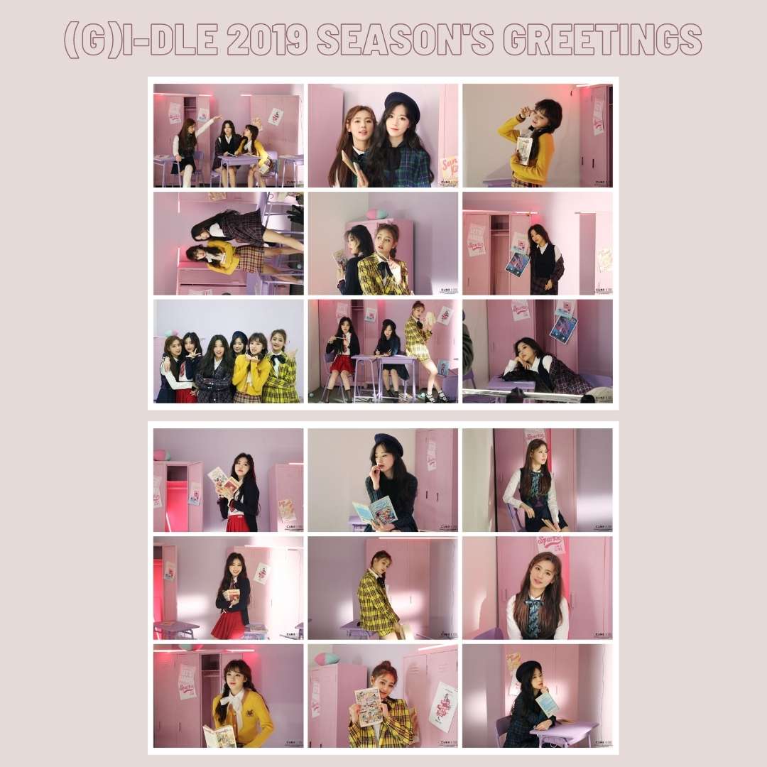 (G)I-DLE ''2019 Season's Greetings'' Fotokart Seti