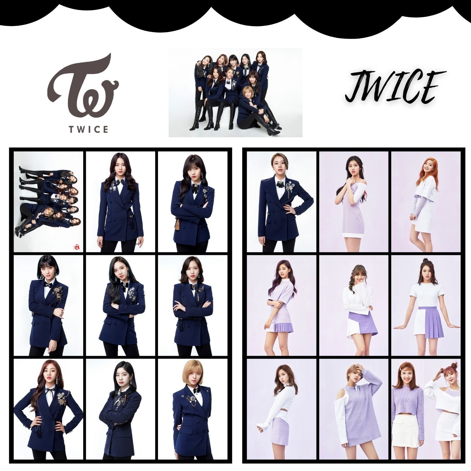 TWICE '' Members ''  Fotokart Seti