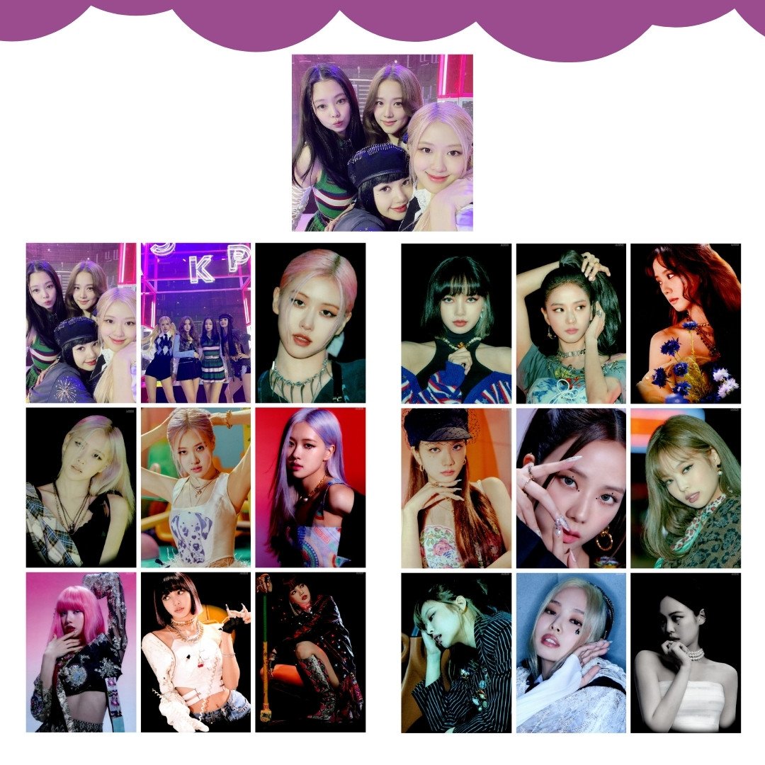 BLACKPINK '' 4+1 Popup '' Fotokart Seti