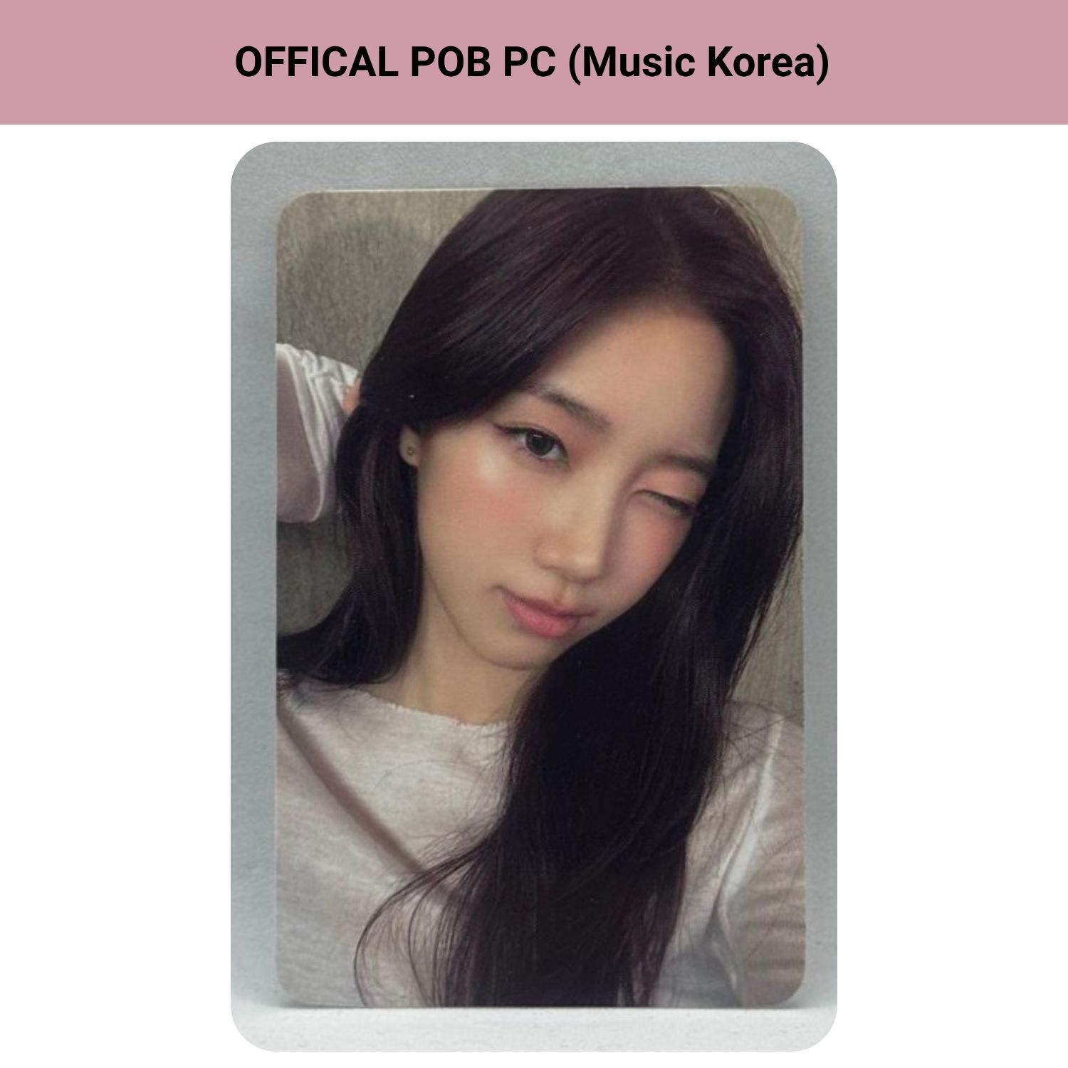 LE SSERAFIM Kazuha '' Easy '' Music Korea POB Photocard