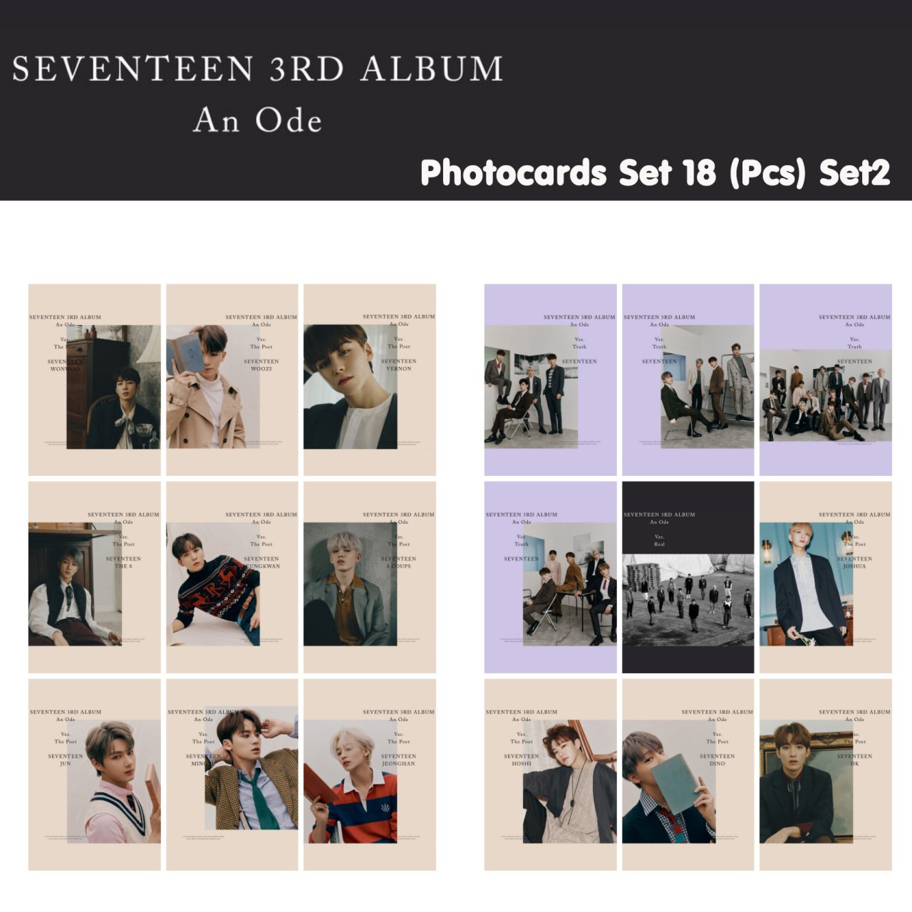 Seventeen ''An Ode'' Fotokart Seti - Set 2