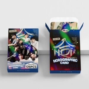 STRAY KIDS '' Hop '' Çift Yön Baskılı Hologramlı/Lomo Card Seti (60 Pcs)