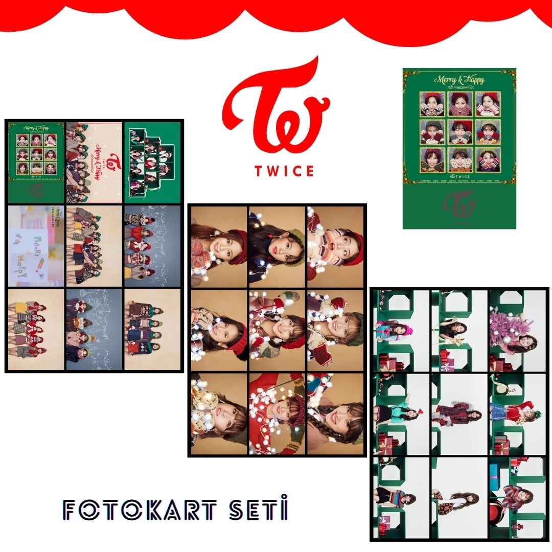 TWICE '' Mery & Happy '' Fotokart Seti