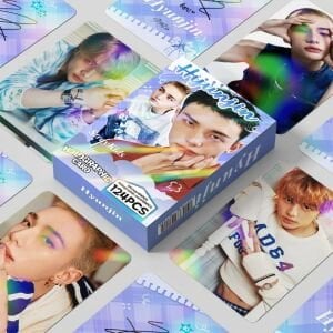 STRAY KIDS '' Hyunjin '' Çift Yön Baskılı Hologramlı/Lomo Card Seti (60 Pcs)