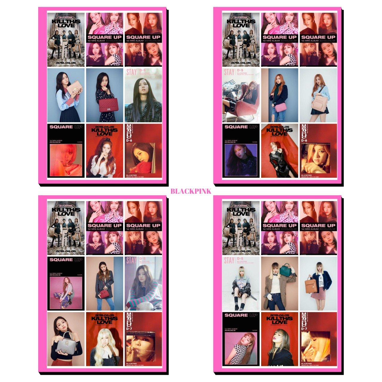 BLACKPINK Üye Fotokart Setleri