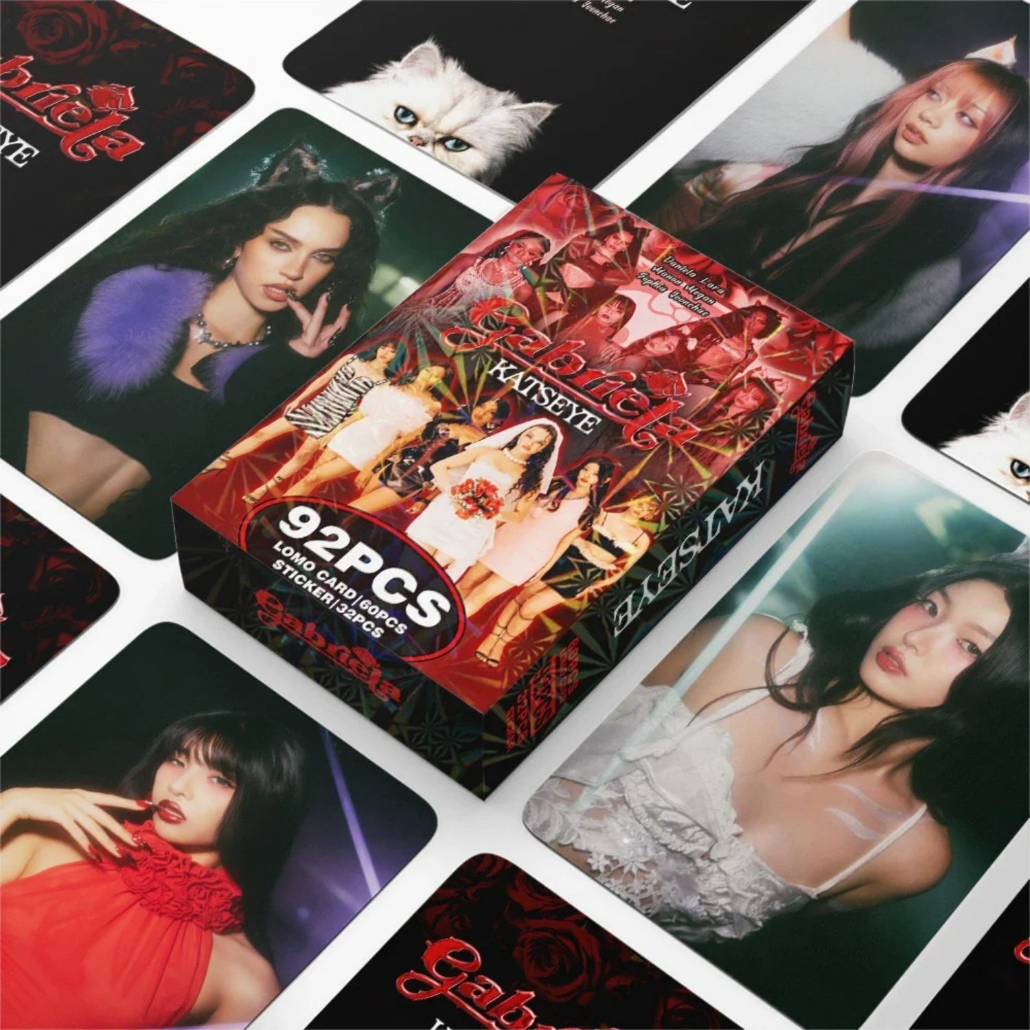 KATSEYE '' Gabriela '' Çift Yön Baskılı Lomo Card Seti (60 Pcs)