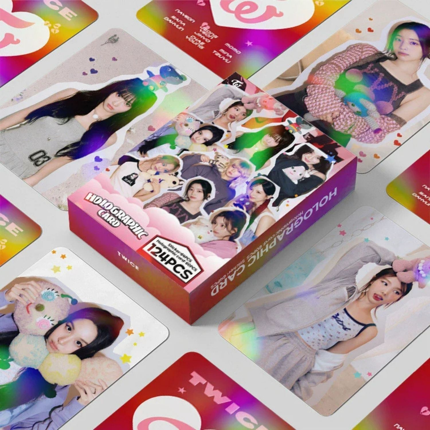 TWICE  '' Strategy '' Çift Yön Baskılı Hologramlı/Lomo Card Seti (60 Pcs)