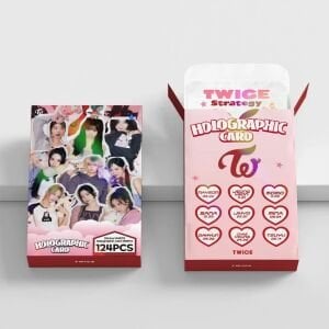 TWICE  '' Strategy '' Çift Yön Baskılı Hologramlı/Lomo Card Seti (60 Pcs)