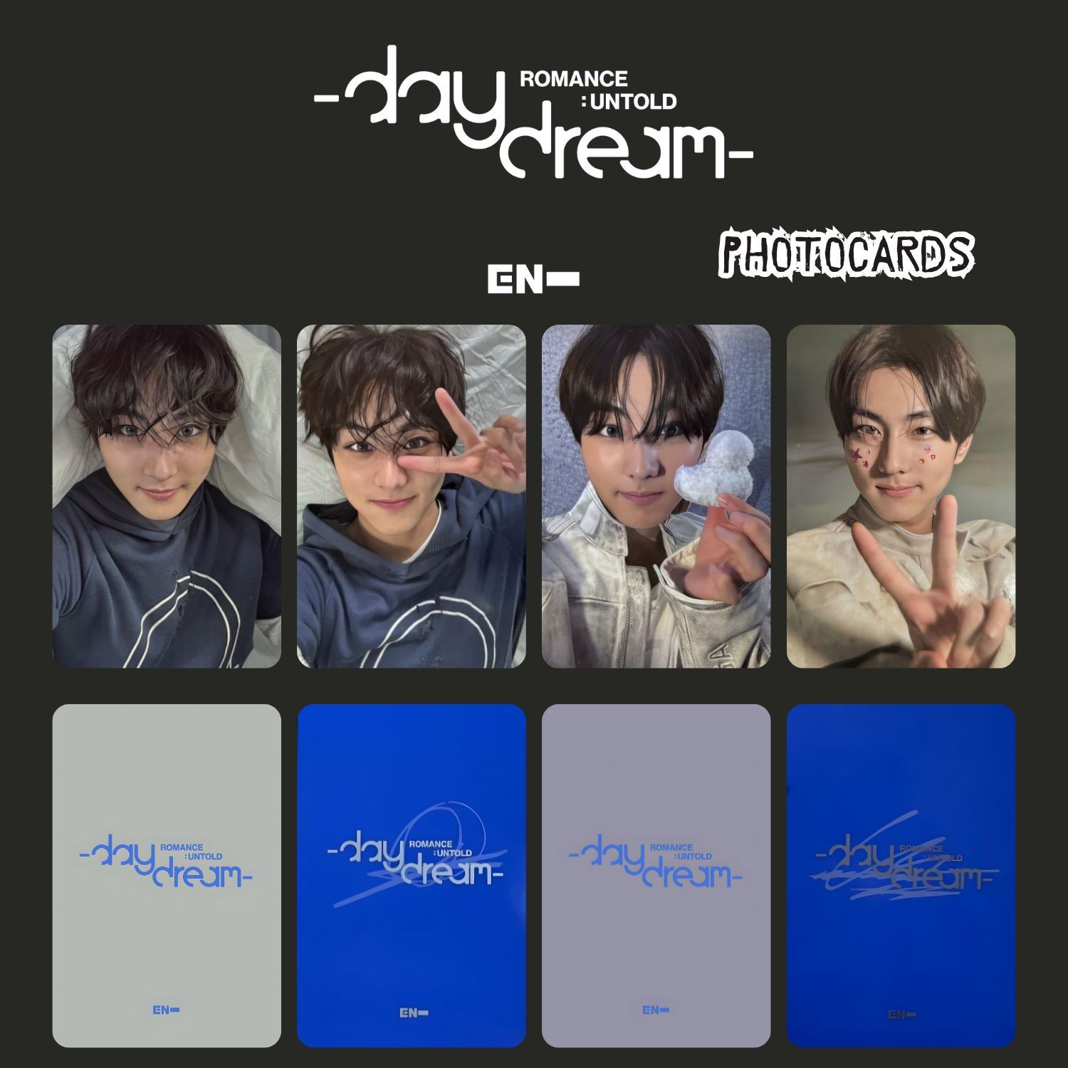 ENHYPEN Jungwon '' ROMANCE UNTOLD - daydream- '' Photocards Set