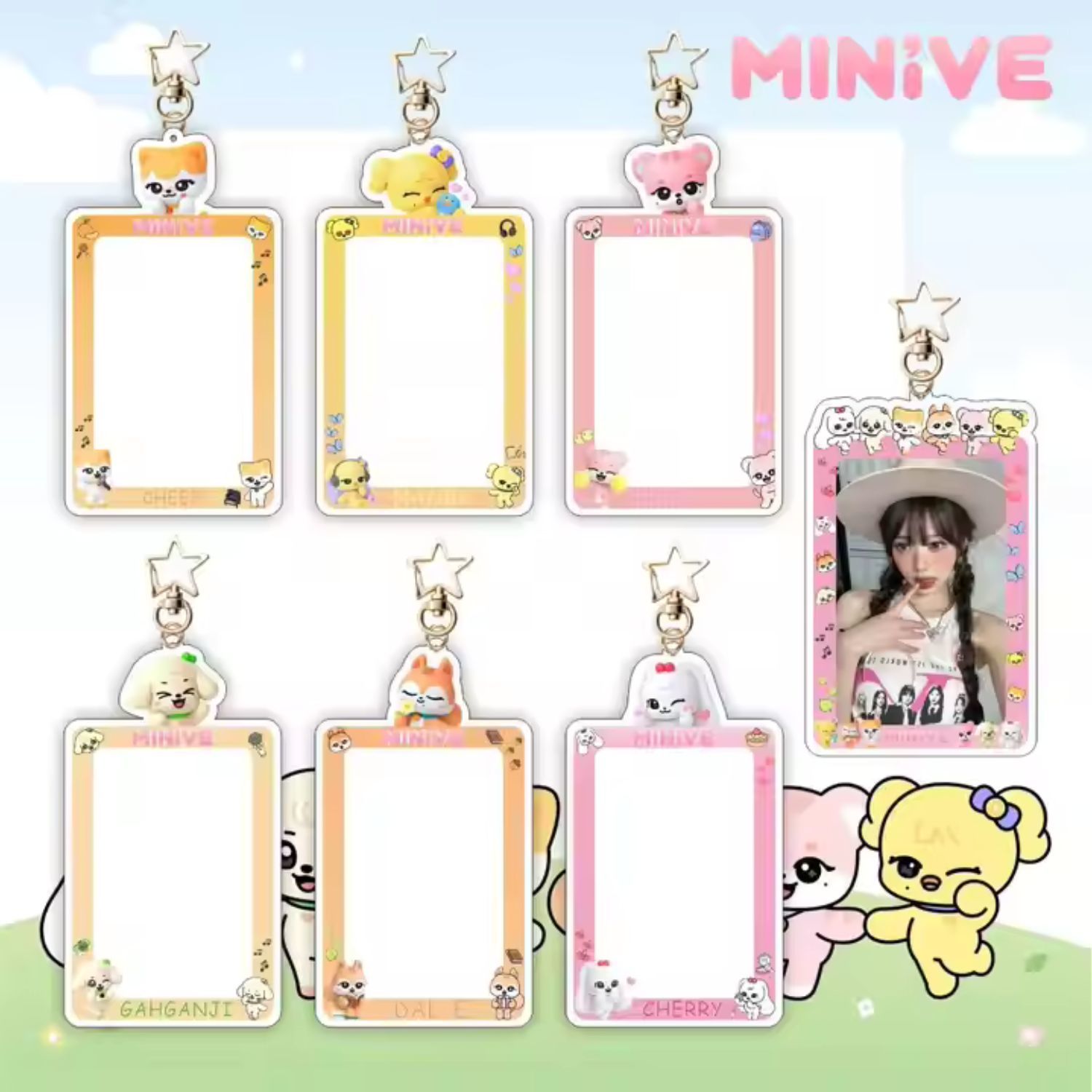 IVE MINiVE Sert Kapak Card Holder/Anahtarlık