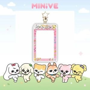 IVE MINIVE Sert Kapak Card Holder/Anahtarlık Wonyoung