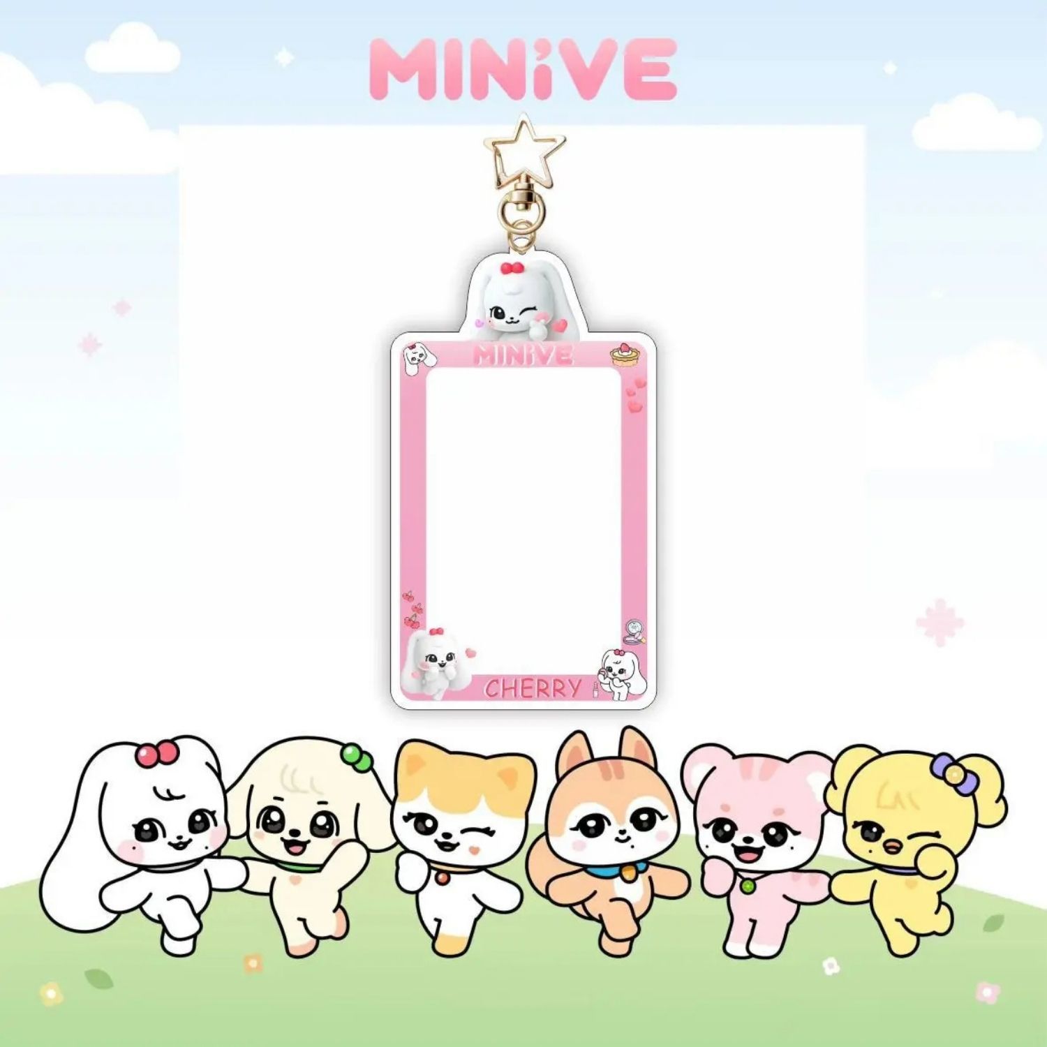 IVE MINIVE Sert Kapak Card Holder/Anahtarlık Wonyoung