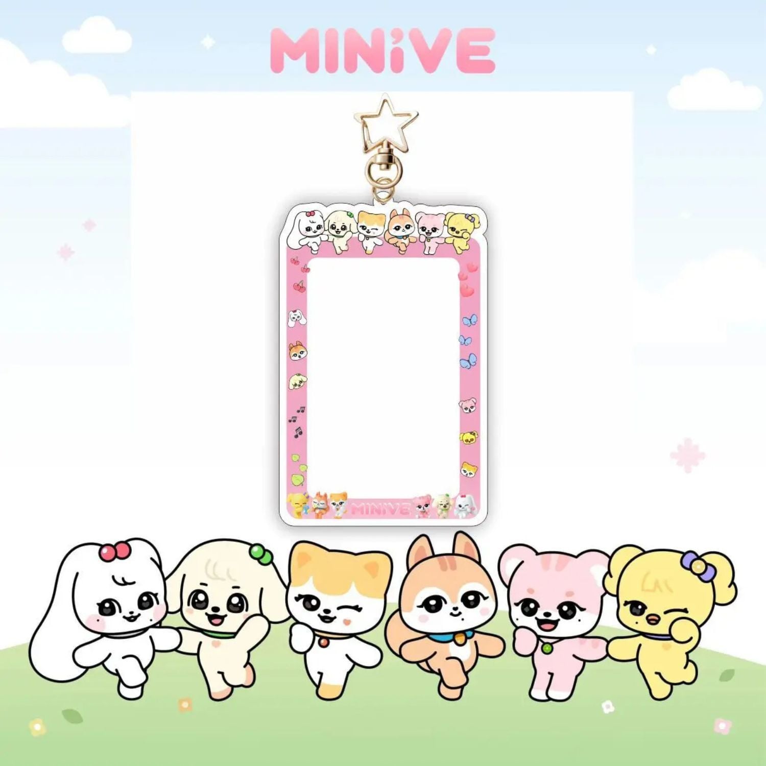 IVE MINiVE Sert Kapak Card Holder/Anahtarlık Minive