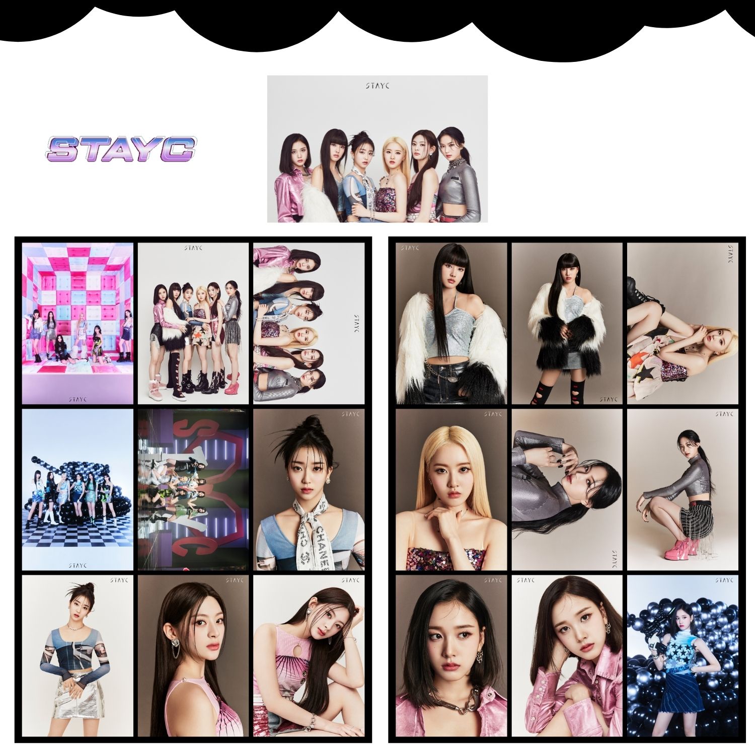 STAYC '' YOUNG-LUV.COM ''  Fotokart Seti
