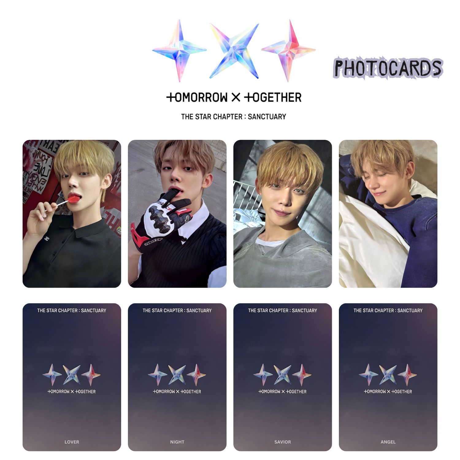 ヨンジュン SANCTUARY TXT Yeonjun '' The Star Chapter : SANCTUARY '' Photocards Set