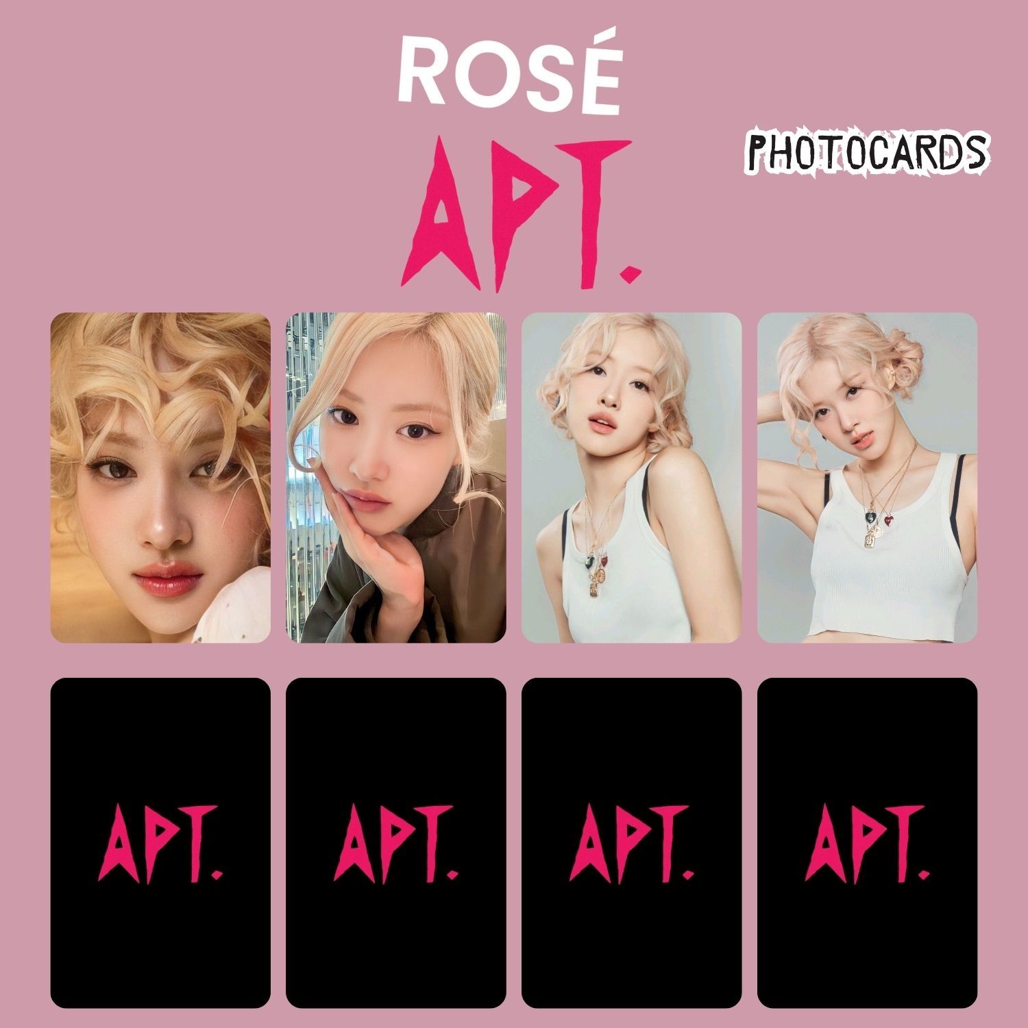 BLACKPINK Rose '' APT '' Photocards Set