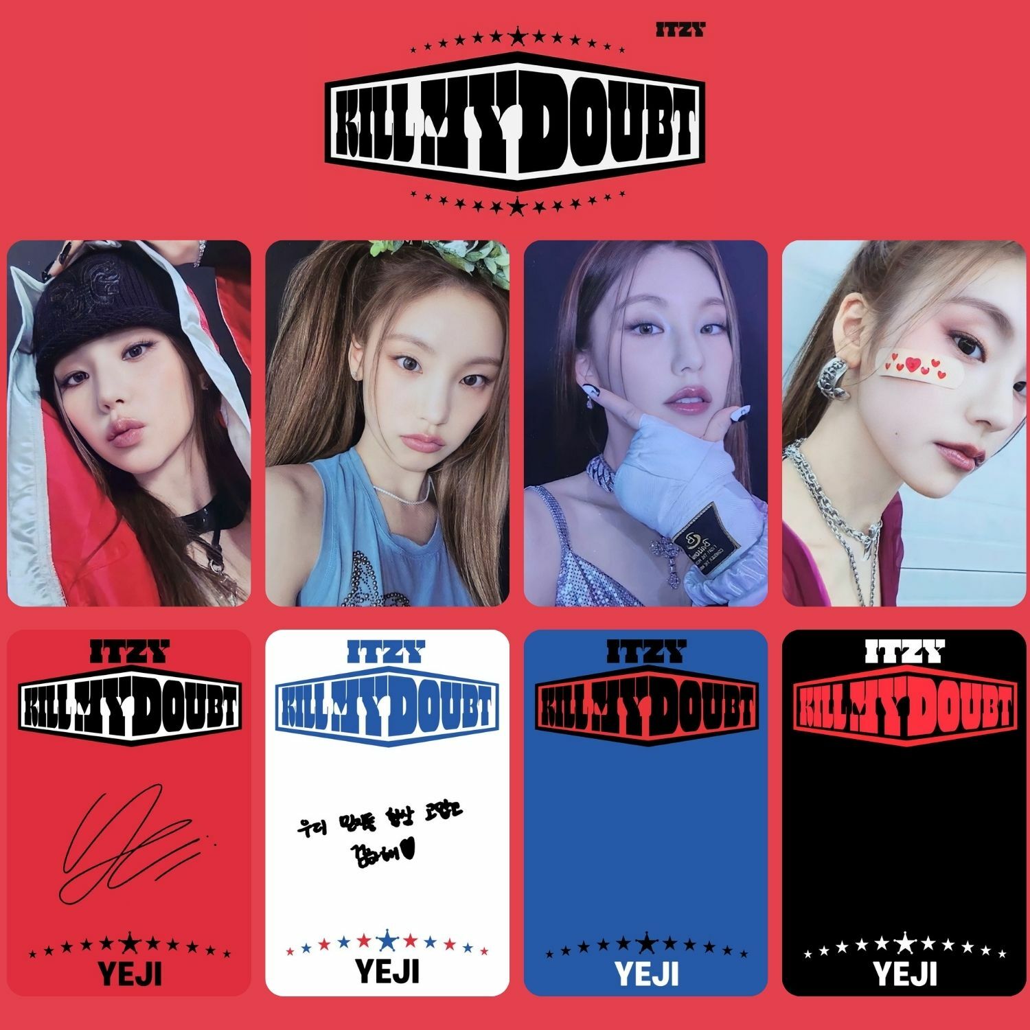 ITZY Yeji '' Kill My Doubt '' PC Set