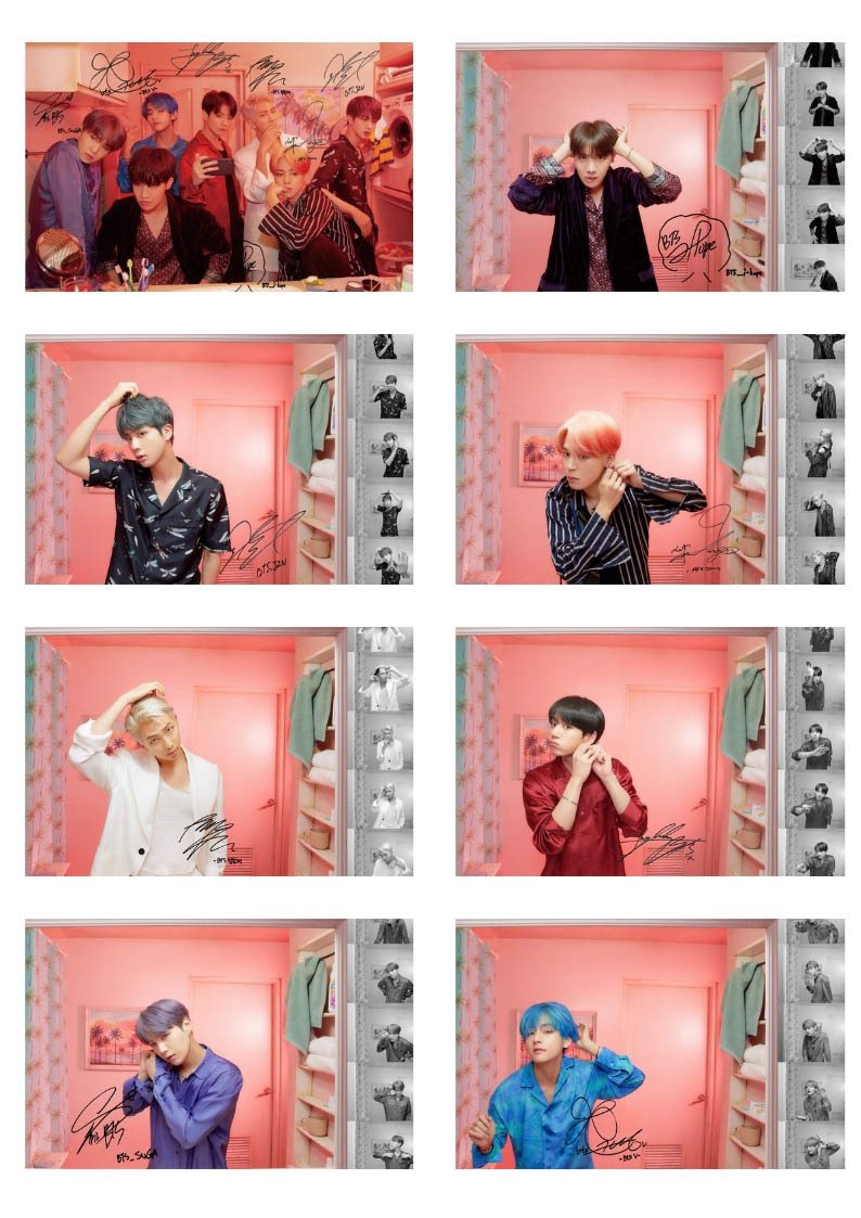 BTS ''MOTS : PERSONA'' İMZALI FOTKART SETİ - V2