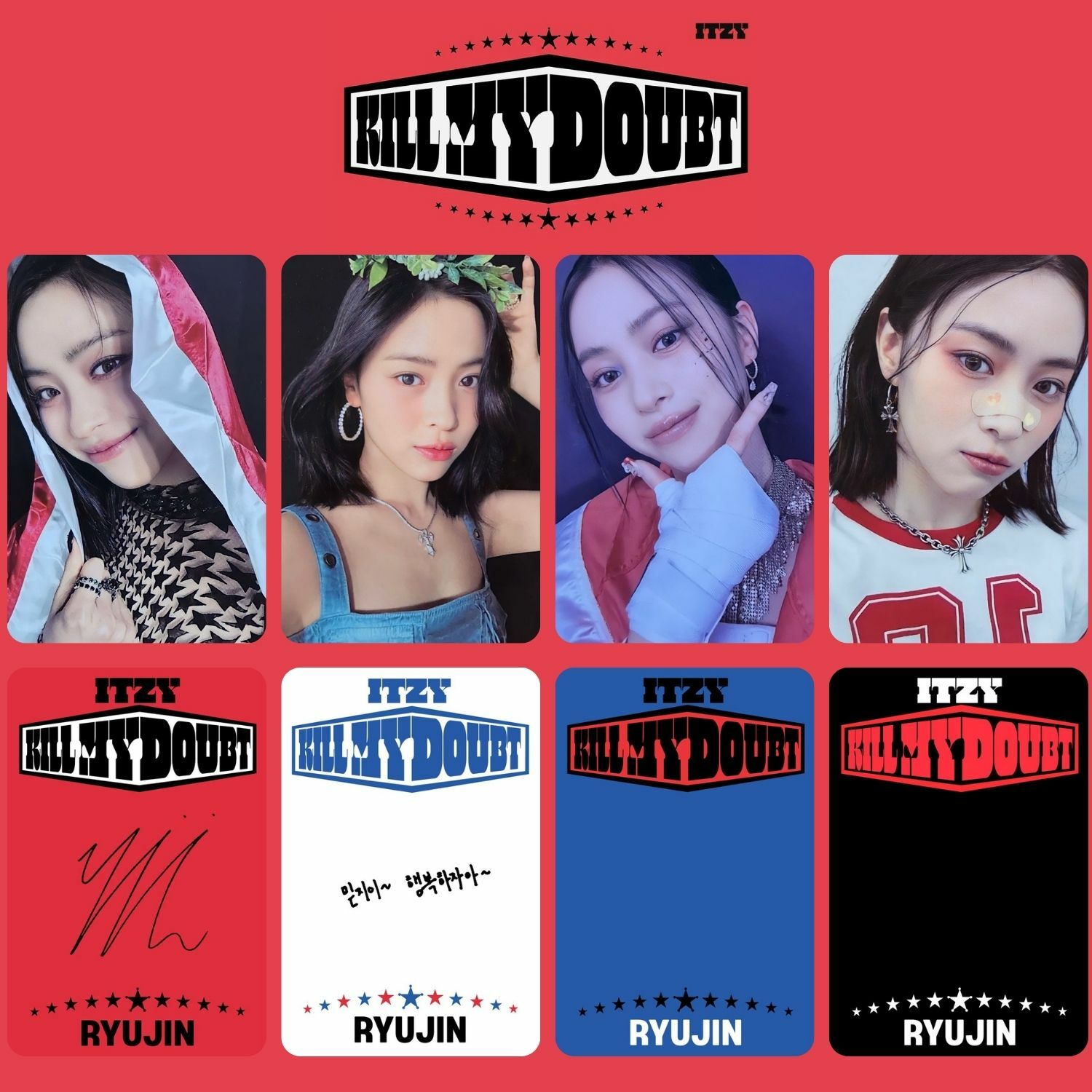 ITZY Ryujin '' Kill My Doubt '' PC Set