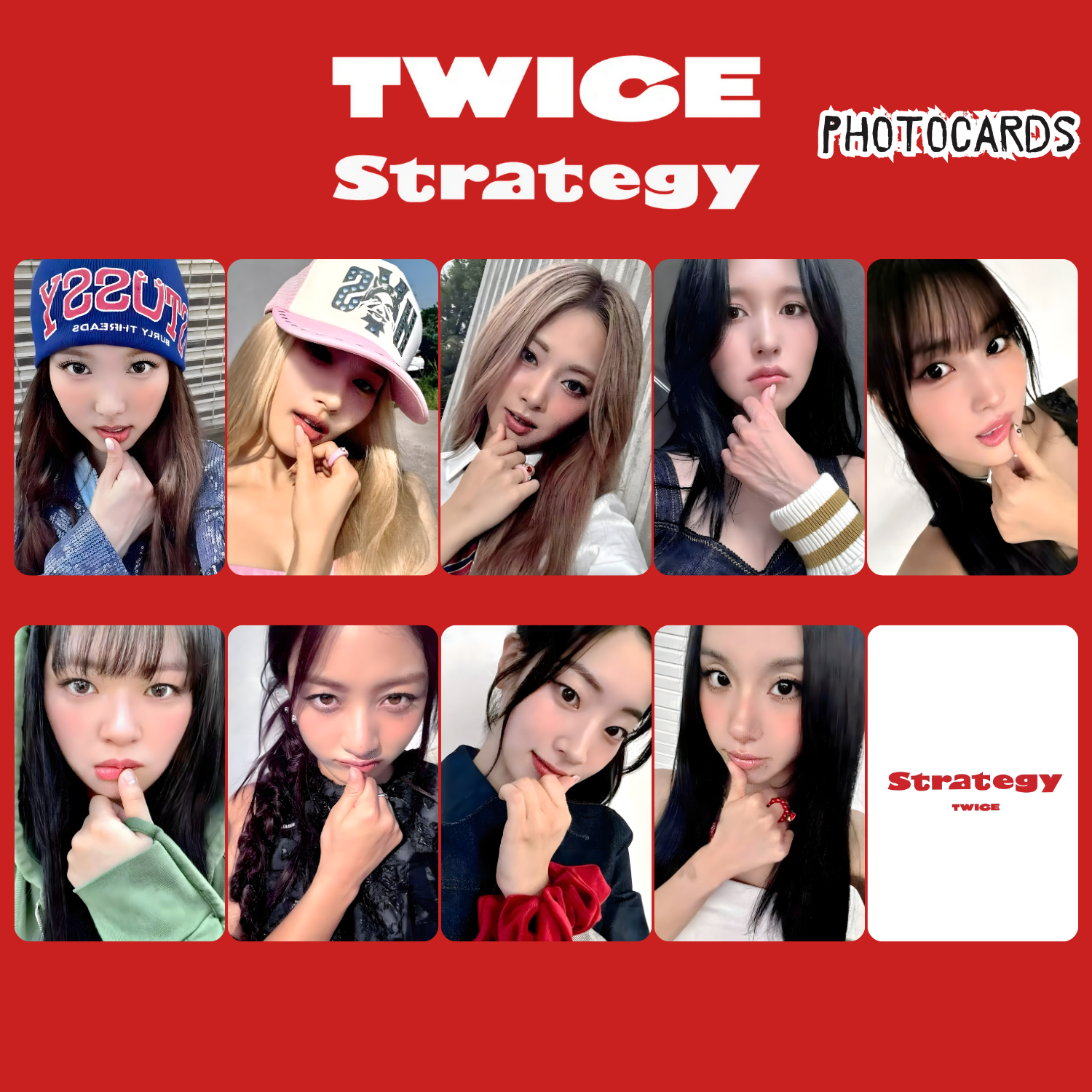 TWICE '' Strategy '' POB Photocards Set