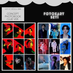 BTS ''  Map Of The Soul : ON:E  Photobook '' Fotokart Seti - Clue Ver.