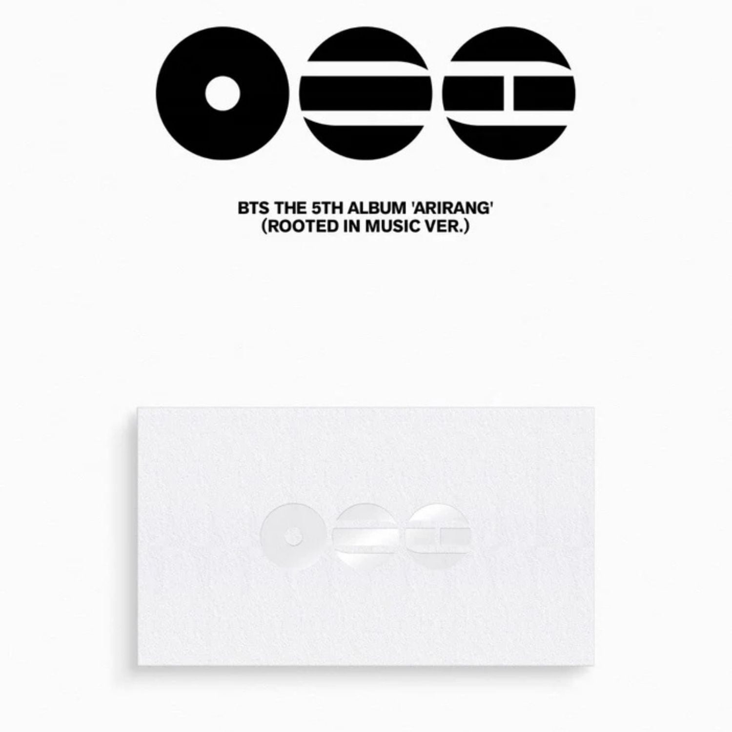BTS The 5th Album '' ARIRANG '' ROOTED IN MUSIC Ver.