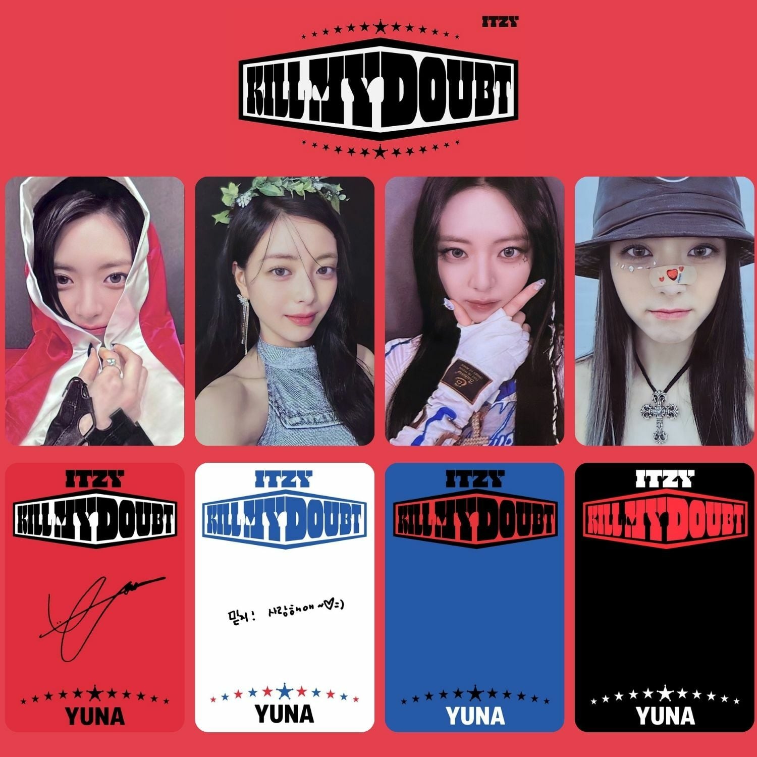 ITZYユナ セット ITZY Yuna '' Kill My Doubt '' PC Set