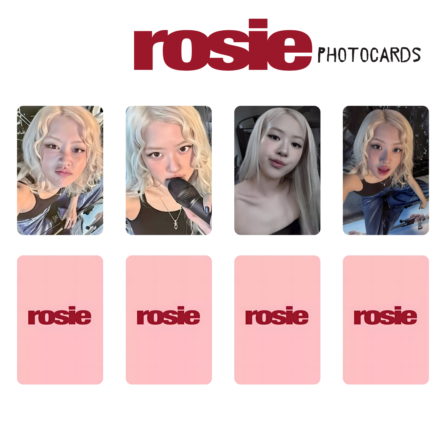 BLACKPINK ROSE  '' Rosie '' POB 3 Photocards Set