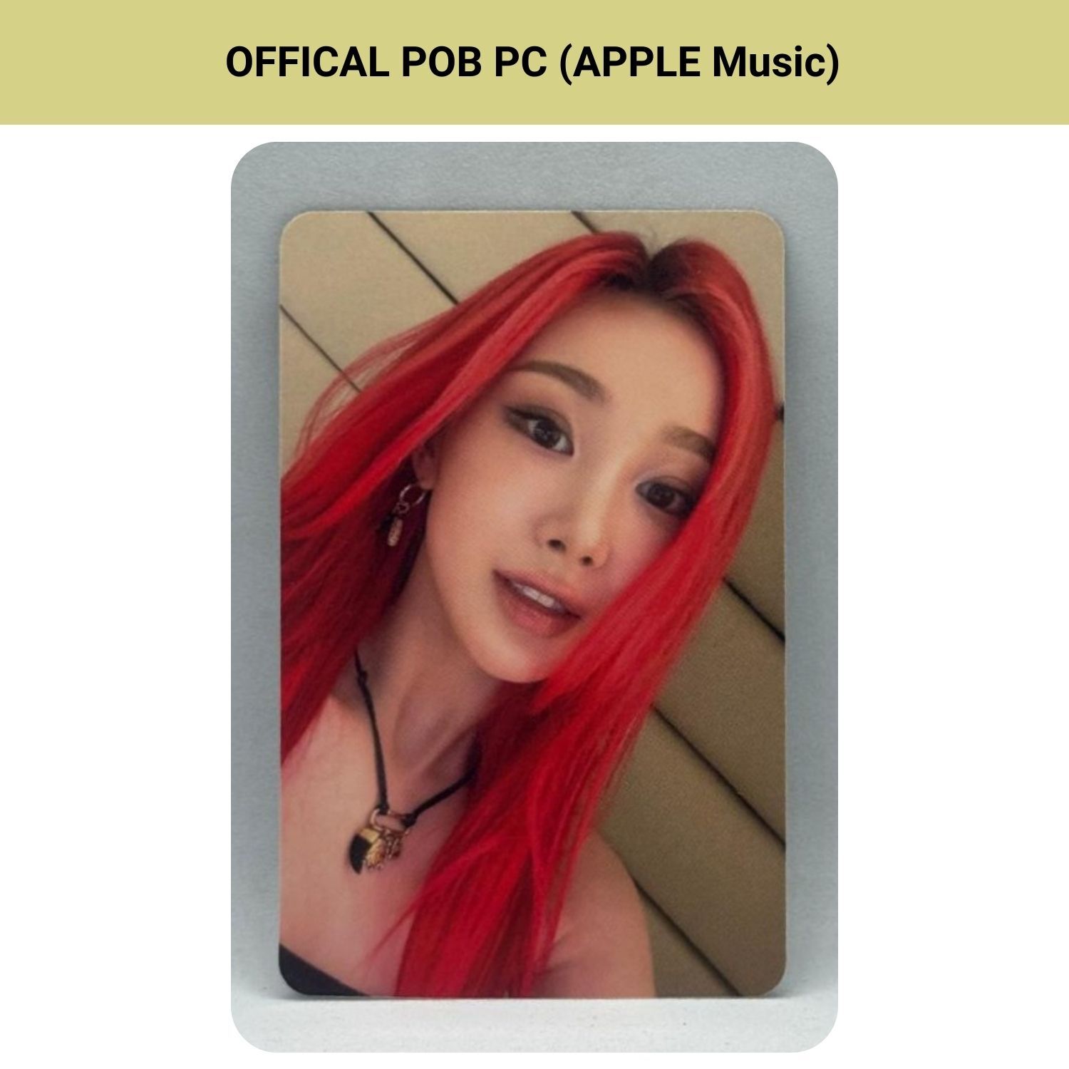 AESPA Giselle '' Dirty Work '' Apple Music POB Photocard