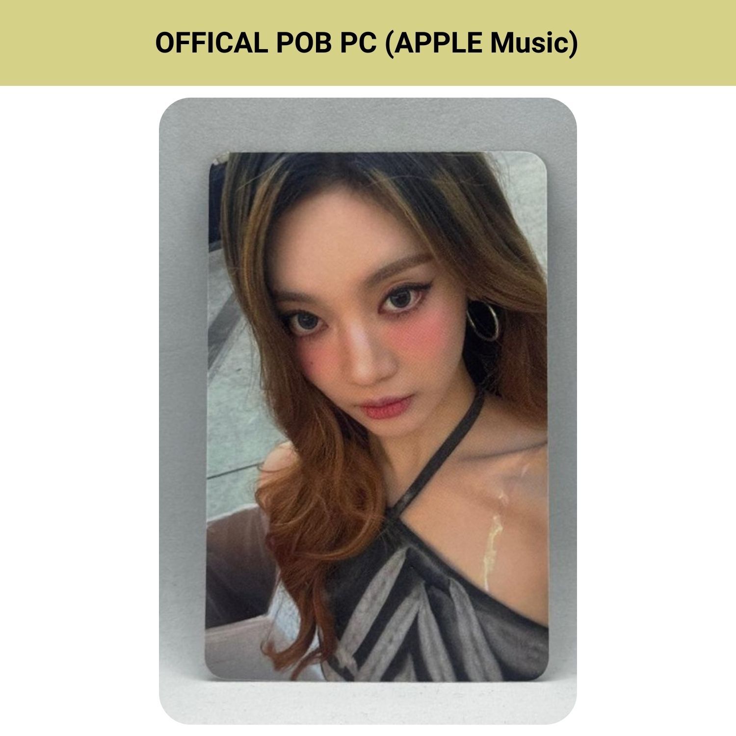 AESPA Ningning '' Dirty Work '' Apple Music POB Photocard