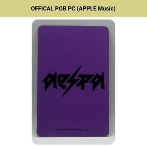 AESPA Ningning '' Rich Man '' Apple Music POB Photocard