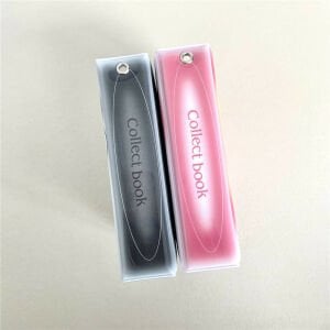 Pembe Siyah Kalp Mini Album Binder