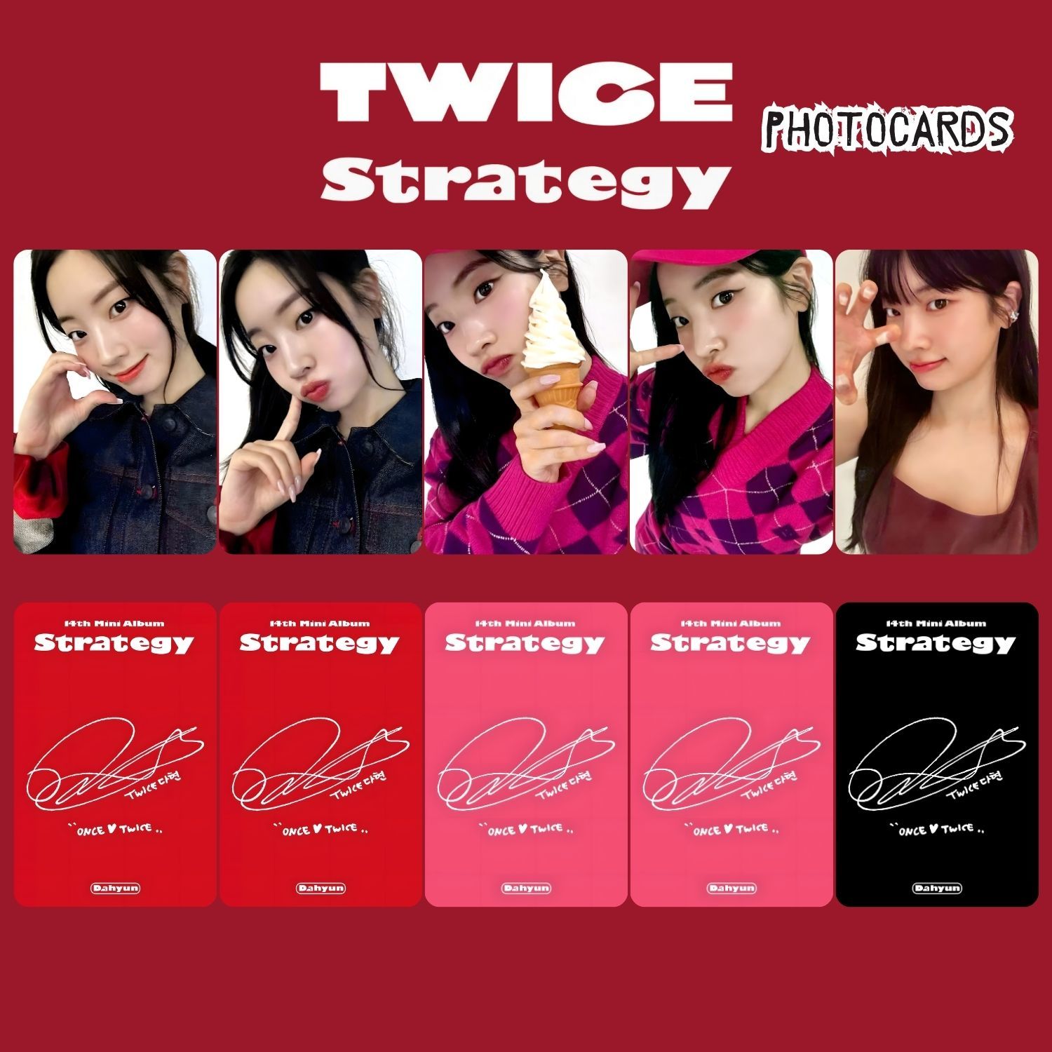 TWICE Dahyun '' Strategy '' Photocards Set