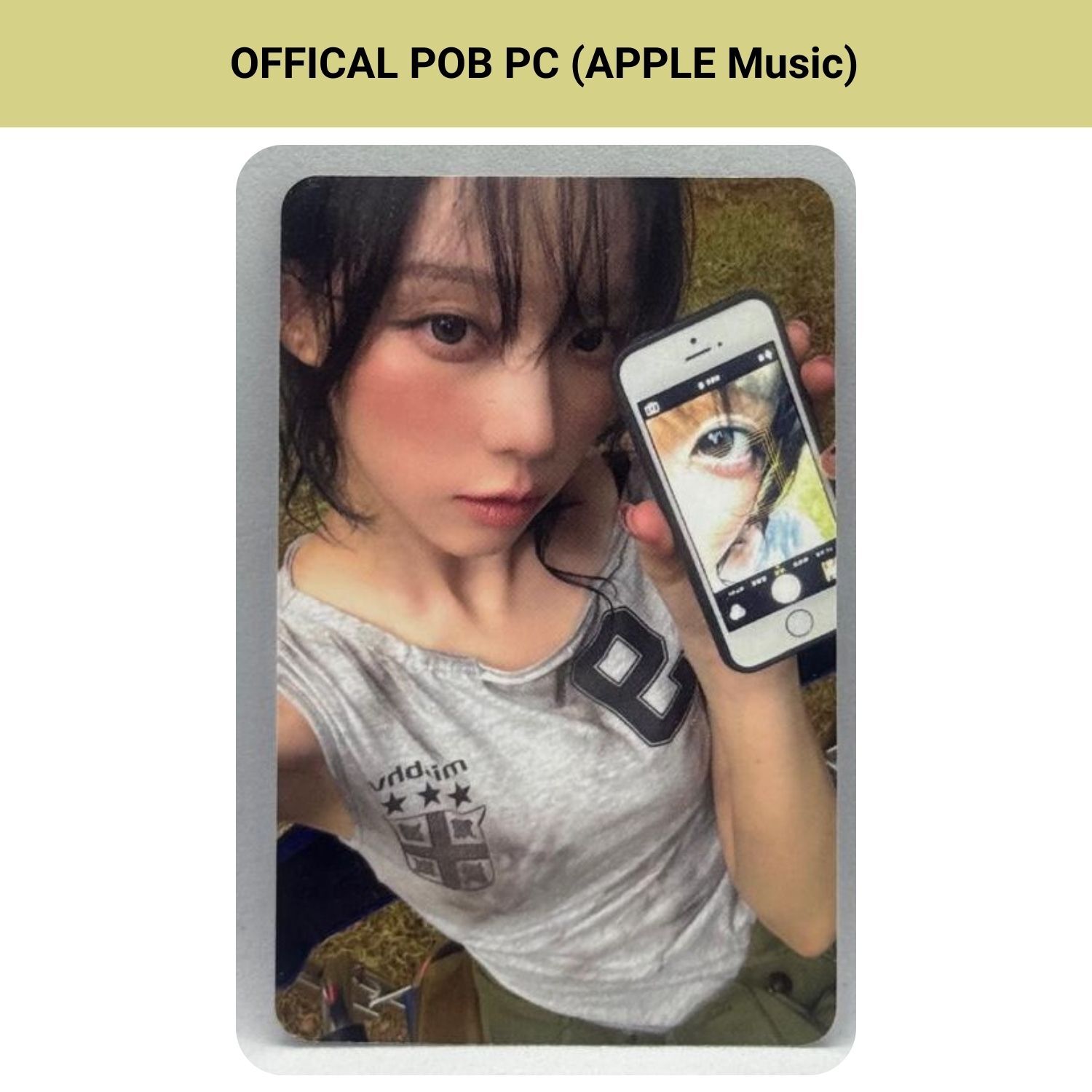 AESPA Winter '' Rich Man '' Apple Music POB Photocard