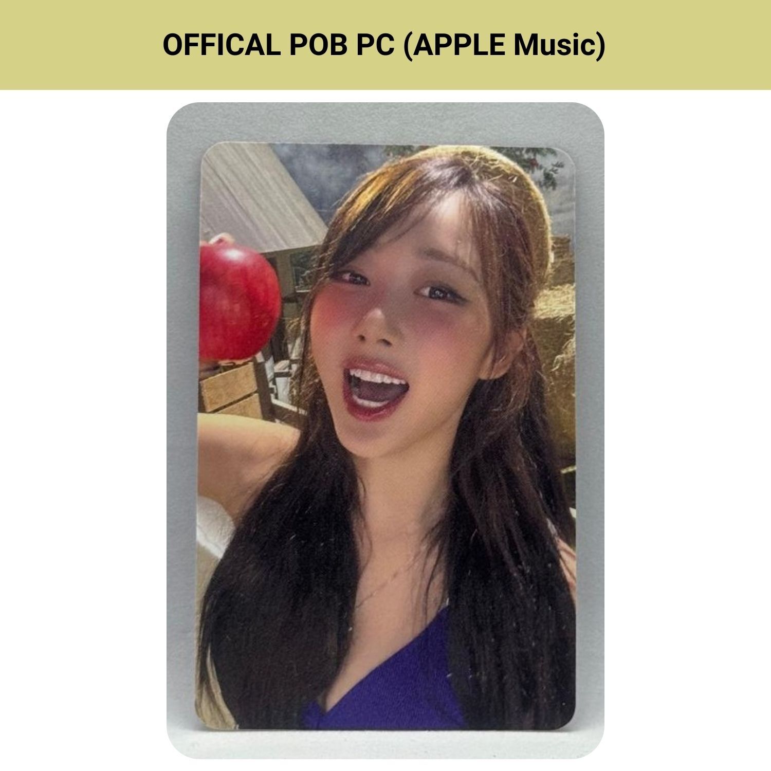 AESPA Giselle '' Rich Man '' Apple Music POB Photocard
