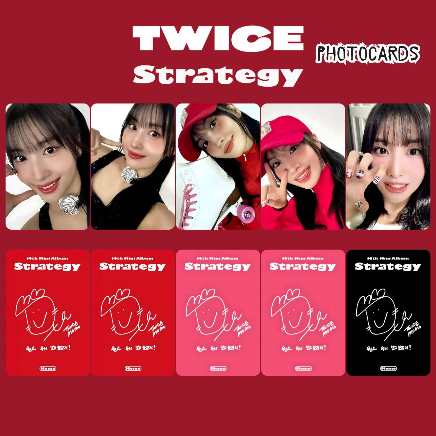 TWICE Momo '' Strategy '' Photocards Set