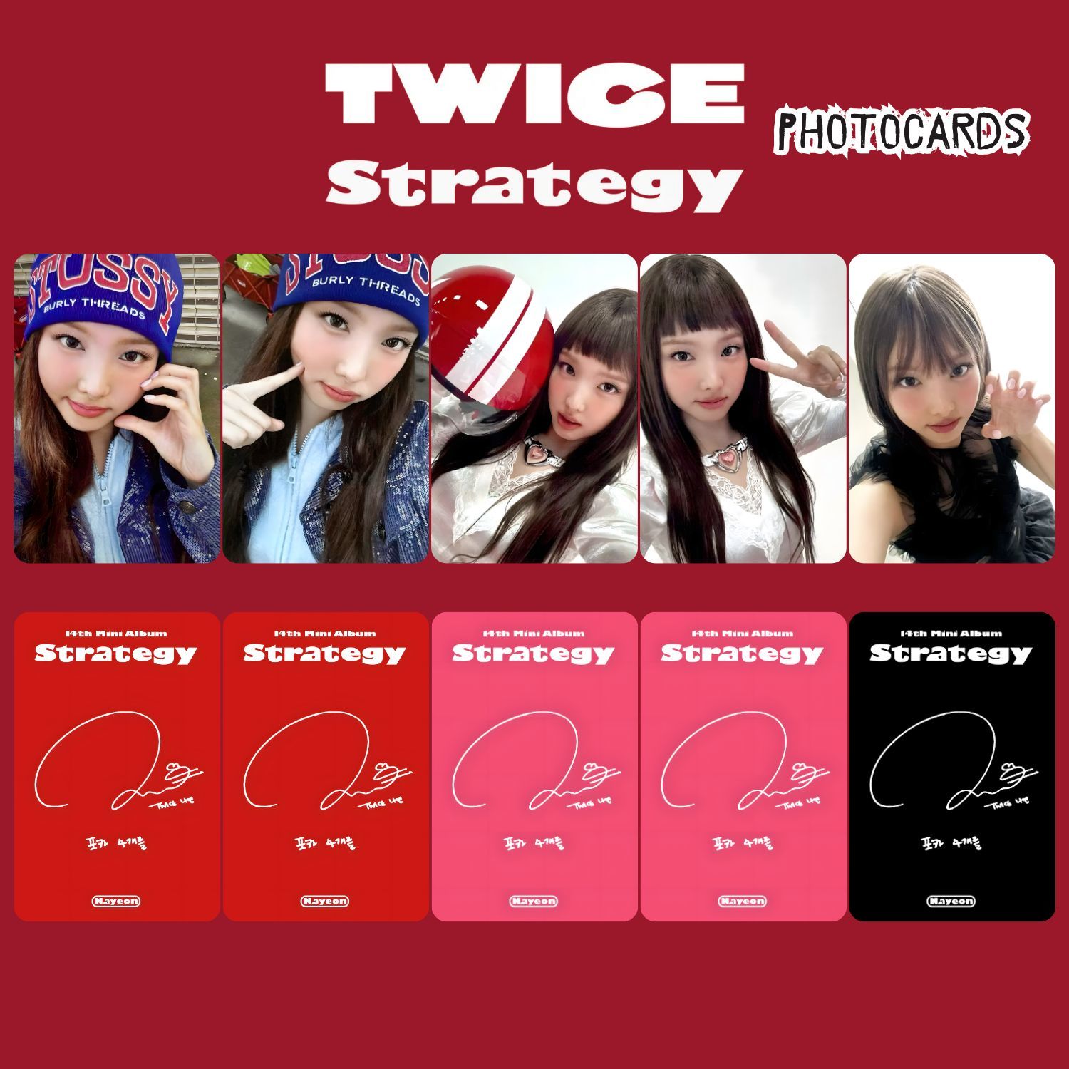 TWICE Nayeon '' Strategy '' Photocards Set