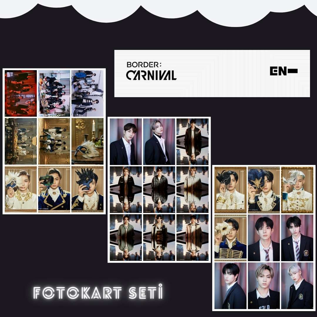 ENHYPEN '' Border : Carnival '' Fotokart Seti