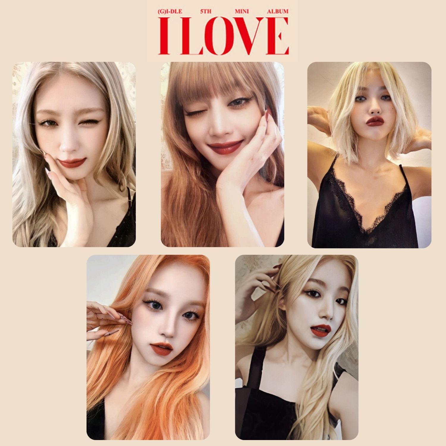 (G)I-DLE '' I Love '' Albüm Kart Seti (2)