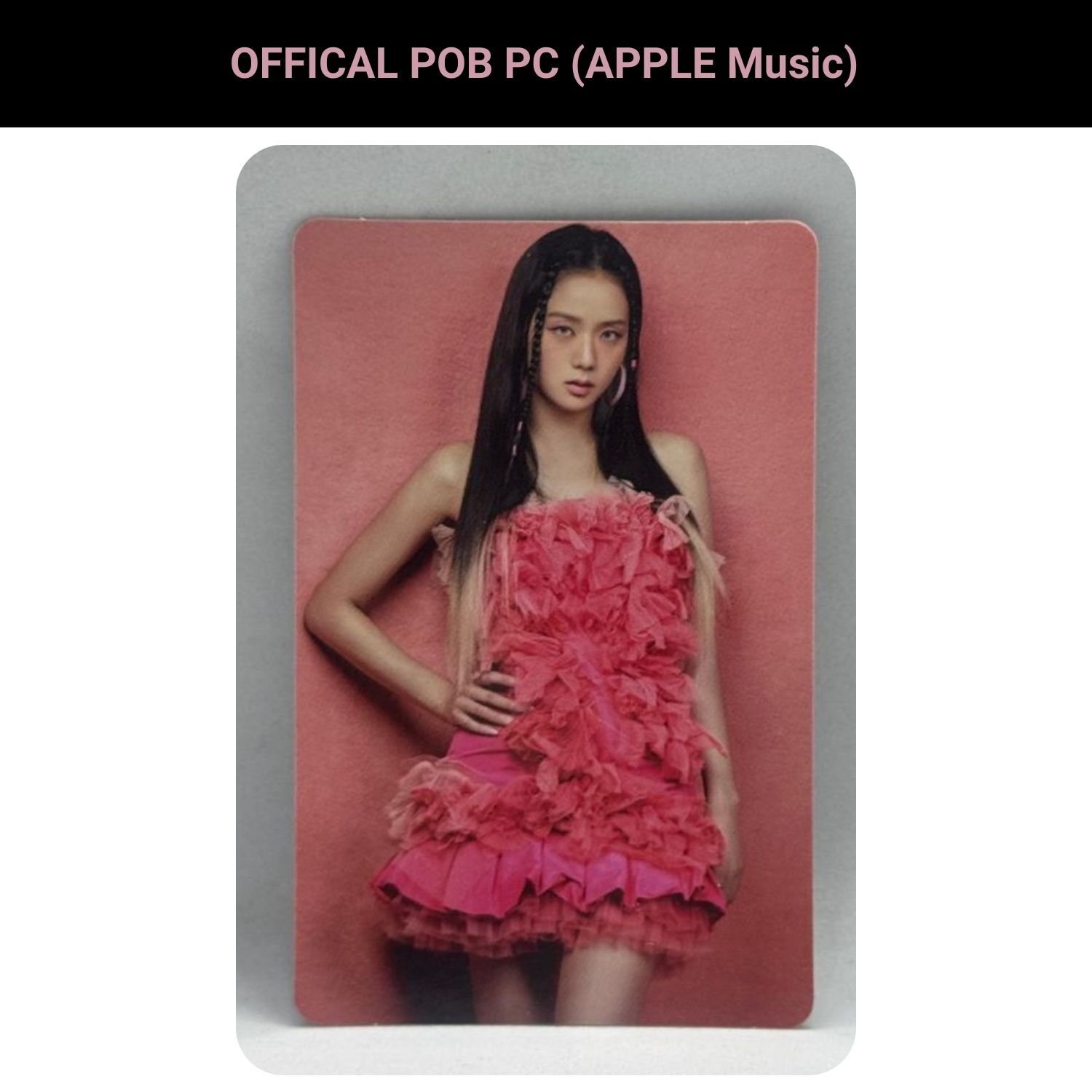 BLACKPINK Jisoo '' Born Pink '' Apple Music POB Photocard